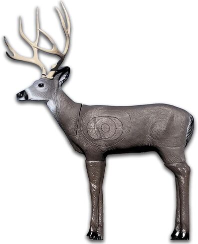 Delta McKenzie 1/3rd Size Mule Deer 3D Archery Target - Premium Pro-Foam Self-Healing Bowhunting Practice Target with Scoring Rings - Realistic, Portable 16lb Deer Target for Compound & Crossbows in Saudi Arabia