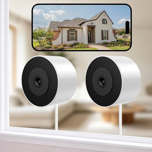 2K Window Camera, 2.4G/5G WiFi Indoor Stick On Camera for Home Security in Kuwait