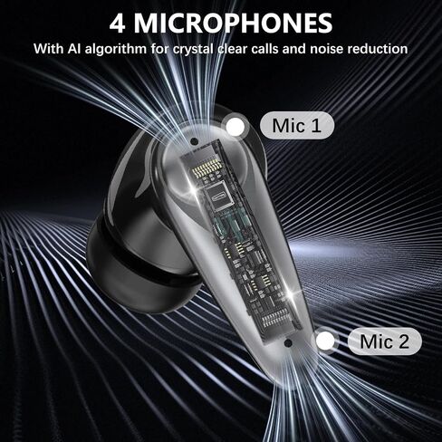 KASOTT 2.4GHZ Wireless Gaming Earbuds,30MS Low-Latency,Bluetooth 5.4,with ANC Active Noise Cancelling,USB-C Dongle Included-Compatible with Meta Quest 3/2,Steam Deck,PS5/4,VR,PC,Switch (Black) in Saudi Arabia