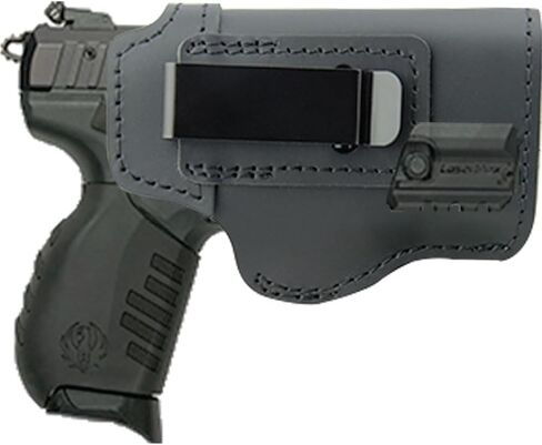 Leather IWB Holster for Ruger SR22 – Fits Ruger SR22 with or Without LaserMax Mini Laser for Concealed Carry in Saudi Arabia