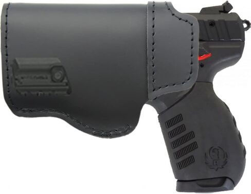 Leather IWB Holster for Ruger SR22 – Fits Ruger SR22 with or Without LaserMax Mini Laser for Concealed Carry in Saudi Arabia