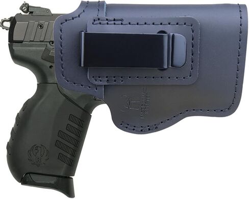 Leather IWB Holster for Ruger SR22 – Fits Ruger SR22 with or Without LaserMax Mini Laser for Concealed Carry in Saudi Arabia