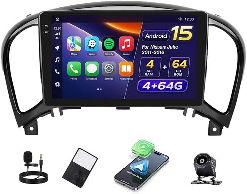 [2+32GB] Android 15 Car Radio Stereo for Nissan Juke 2011-2016 in Kuwait