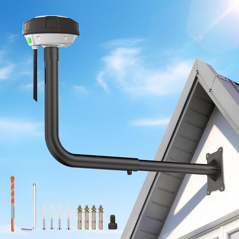 RTK Antenna Wall Mount Kit for Mammotion Luba 2 AWD Series, for YUKA 1000 & 2000, for YUKA 1500(2024), for YUKA 2000(2024), Secure & Adjustable Wall Mounting Bracket Compatible with RTK Antenna in Kuwait