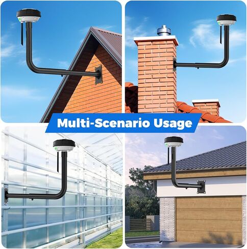 RTK Antenna Wall Mount Kit for Mammotion Luba 2 AWD Series, for YUKA 1000 & 2000, for YUKA 1500(2024), for YUKA 2000(2024), Secure & Adjustable Wall Mounting Bracket Compatible with RTK Antenna in Kuwait