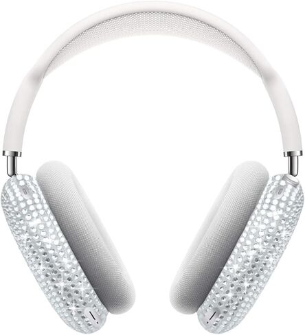 Crystal Cover for Airpods Max, Bling Rhinestone Apple Headphone Case Sparkling Cute Glitter Airpod pro max Ear Covers Protective Accessories in Saudi Arabia