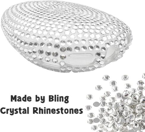Crystal Cover for Airpods Max, Bling Rhinestone Apple Headphone Case Sparkling Cute Glitter Airpod pro max Ear Covers Protective Accessories in Saudi Arabia