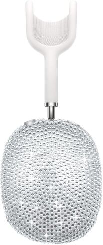 Crystal Cover for Airpods Max, Bling Rhinestone Apple Headphone Case Sparkling Cute Glitter Airpod pro max Ear Covers Protective Accessories in Saudi Arabia