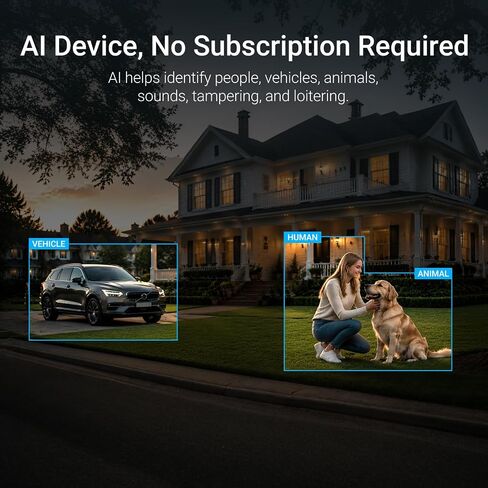 4MP 5G/2.4G Solar Security Camera Outdoor 2.5K QHD, 24/7 Recording, 8W Solar Panel Powered, Pan Tilt AI Person/Animial/Vehicle Tracking, Color Night Vision, IP65 Cold-Resistant in Saudi Arabia