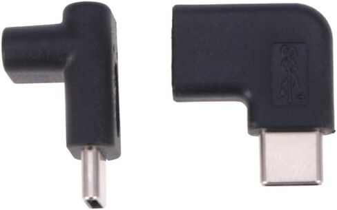 2pcs Right Angled USB Type C Male to Female Connector Adapter Extender in Kuwait