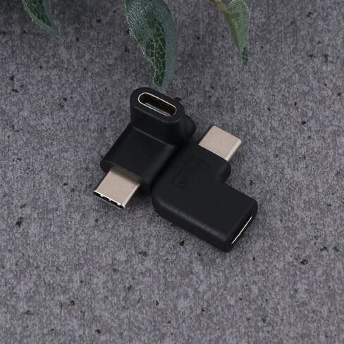 2pcs Right Angled USB Type C Male to Female Connector Adapter Extender in Kuwait