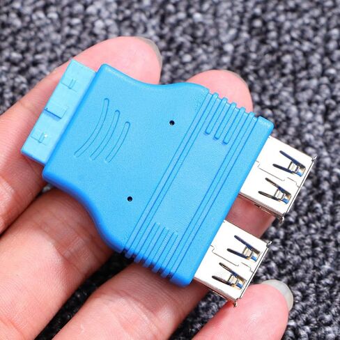 VICASKY USB to USB Female Adapter, Dual 2 Port Motherboard Connector in Kuwait