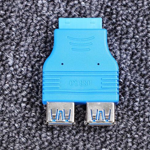VICASKY USB to USB Female Adapter, Dual 2 Port Motherboard Connector in Kuwait