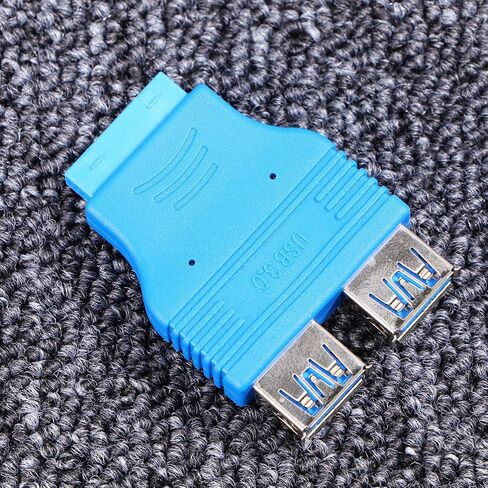 VICASKY USB to USB Female Adapter, Dual 2 Port Motherboard Connector in Kuwait