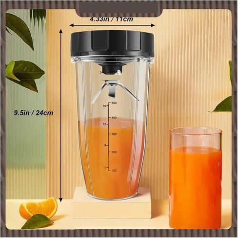 Delivery Blender Replacement Parts，Compatible For Ninja, 24Oz Cup 7 Extractor,Compatible For Nutri Auto IQ BN801 SS101 BL480 in Saudi Arabia