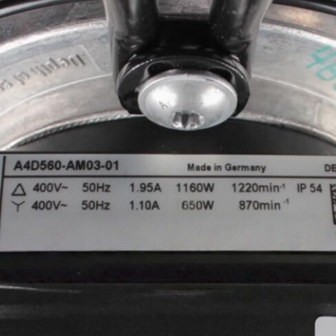 A4D560-AM03-01 400V 1.95/1.10A 1160/650W 1220/897RPM Cooling Fan 650mm in Saudi Arabia