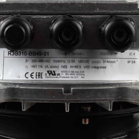 R3G310-BB49-01 380-480V 2.5A 1650W 3140RPM Cooling Fan 310mm in Saudi Arabia