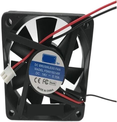 6CM FD6015S14M DC14V 0.15A 6015 2-Wire Cooling Fan in Kuwait