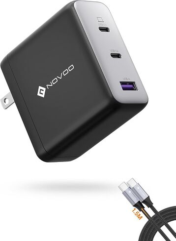 100W USB C Charger, 120W MacBook Pro Charger, 3-Port GaN Fast Charger with PD3.0, PPS, for MacBook pro & Air, ipad Air, iPhone 15, iPad, Laptops and All USB C Device in Kuwait