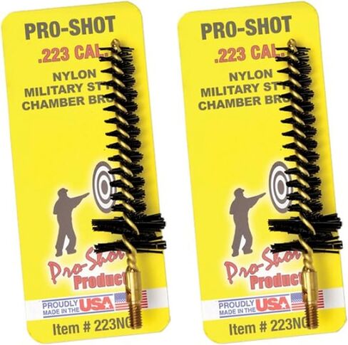فرش حجرة منتجات Pro-Shot: برونز/نايلون/ستانلس ستيل، قلب نحاسي، قطر مزدوج وتصميمات قياسية، متوافقة مع تجويف العروة النجمية/القفل، آمنة للمذيبات، صنع في الولايات المتحدة الأمريكية in Kuwait