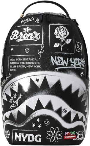 Sprayground NYBG Bronx Vibes Backpack, Multi, Unisex, with Zipper Pockets and Adjustable Strap in Kuwait