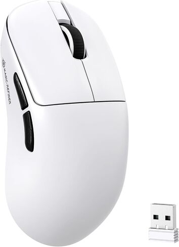 MAGIC-REFINER AJ199 Superlight Wireless Gaming Mouse,BK3633 Tri-Mode BT/2.4G Wireless/Wired Mouse with Grip Tape,24000DPI,1000Hz Polling Rate,600mAh,Med Size,5 Programmable Buttons for Pc/Mac,BlackPRO in Kuwait