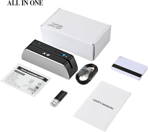 X6 Smallest 3 Tracks Only USB Mag VIP Card Reader Writer Encoder New Version in Saudi Arabia