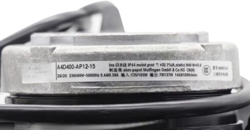 A4D400-AP12-15 230/400V 0.44/0.39A 135/185W 1450/1690RPM Cooling Fan 400mm in Saudi Arabia