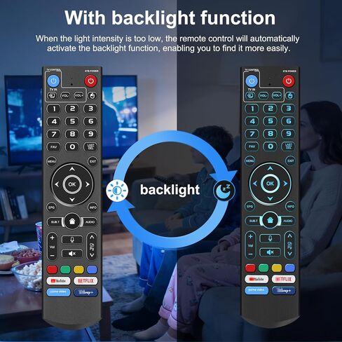 Voice Backlight Remote Control Replacement Compatible for vSeeBox V6/V5/V3 Pro, V6/V3 Plus V1/V6 Max,Elite/Elite Ultra, and Elite Mini. in Kuwait