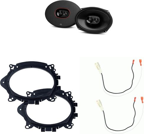 JBL Speakers 6X9 inch for Toyota Corolla 2014-2019 Upgrade Kit - Pair of Club Series with Adapters and Harness, Car Audio Rear Deck Speaker, CLUB-964M in Saudi Arabia