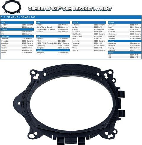 JBL Speakers 6X9 inch for Toyota Corolla 2014-2019 Upgrade Kit - Pair of Club Series with Adapters and Harness, Car Audio Rear Deck Speaker, CLUB-964M in Saudi Arabia