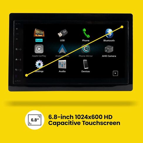 Stinger 6.8" Wireless Apple CarPlay Radio for Ford F-150 (2009-2014) Trucks in Saudi Arabia