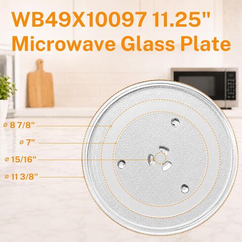 WB49X10097 11.25 Inch Microwave Glass Turntable Plate in Saudi Arabia