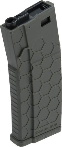 Evike Airsoft - EMG Helios Hexmag Airsoft Polymer 300rd FlashMag Mag for M4-Style Series Airsoft AEGs (Color: OD Green/Single) in Saudi Arabia