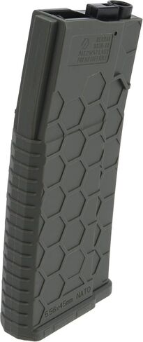 Evike Airsoft - EMG Helios Hexmag Airsoft Polymer 300rd FlashMag Mag for M4-Style Series Airsoft AEGs (Color: OD Green/Single) in Saudi Arabia