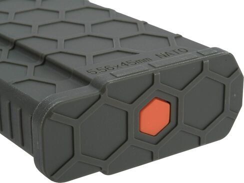 Evike Airsoft - EMG Helios Hexmag Airsoft Polymer 300rd FlashMag Mag for M4-Style Series Airsoft AEGs (Color: OD Green/Single) in Saudi Arabia