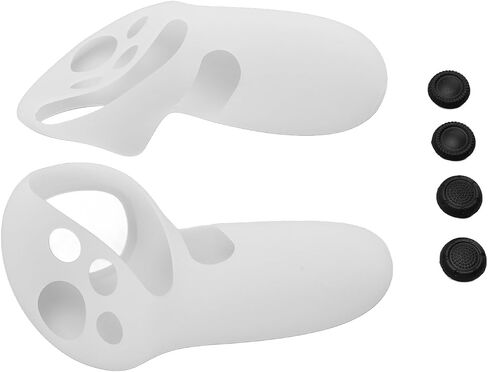 Silicone Controller Grips Cover for Goal 3 Precision Fit Non-Slip Features for VR Gaming Material - Black in Saudi Arabia