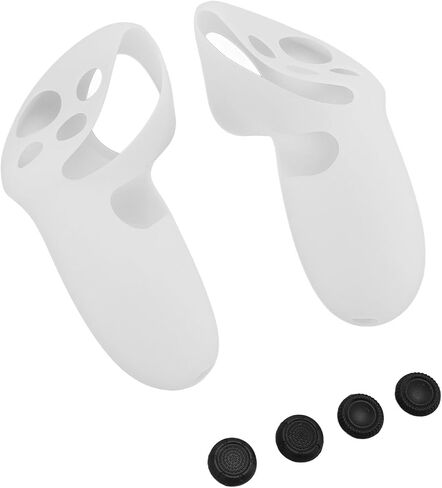 Silicone Controller Grips Cover for Goal 3 Precision Fit Non-Slip Features for VR Gaming Material - Black in Saudi Arabia