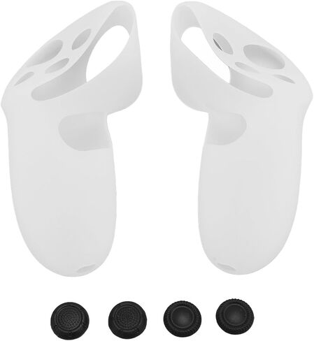 Silicone Controller Grips Cover for Goal 3 Precision Fit Non-Slip Features for VR Gaming Material - Black in Saudi Arabia