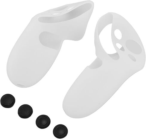 Silicone Controller Grips Cover for Goal 3 Precision Fit Non-Slip Features for VR Gaming Material - Black in Saudi Arabia