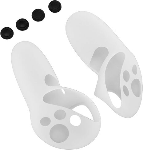 Silicone Controller Grips Cover for Goal 3 Precision Fit Non-Slip Features for VR Gaming Material - Black in Saudi Arabia