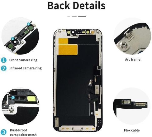 (Original Disassembly New Screen) 5.4" Original for iPhone 12 MIni Screen Replacement OEM for iPhone12 mini A2398 A2399 A2400 Display Touch Screen Digitizer Assembly with Repair Tool kit in Kuwait