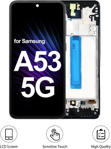 for Samsung A53 5G A536U LCD Screen Replacement Kit with Frame in Kuwait