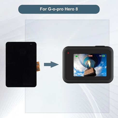 LCD Display for Gopro Hero 8 Screen Replacement for Gopro Hero 8 Action Camera LCD Digitizer Touch Screen Assembly with Tools in Kuwait