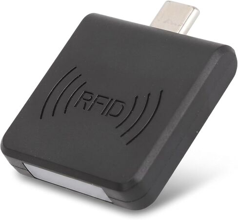 USB Type C Smart Card Reader, Fast Reading Speed with Buzzer, Multiple Reading Angles, Strong Compatibility for Smartphones & Laptops, Black in Saudi Arabia