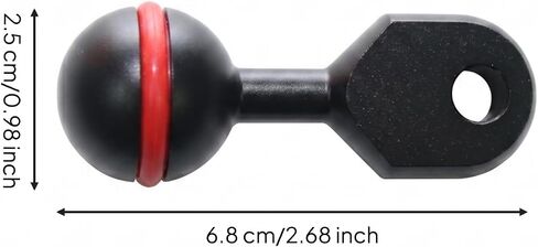 Baoblaze Underwater Camera Arm Light Bracket Mount Bar with Anodized Metal Protection and Ball Joint Flexibility Suitable for Scuba Diving Underwater Photography Travel, L, 1.8 Inch YS Arm in Kuwait
