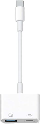 Apple MFi Certified USB C to USB Adapter with 100W PD Charge Port, USB C Male to USB 3.0 Female OTG Cable Converter Compatible with MacBook Pro Air, Tablets, iPhone 17/16/15 Series (White-2) in Saudi Arabia