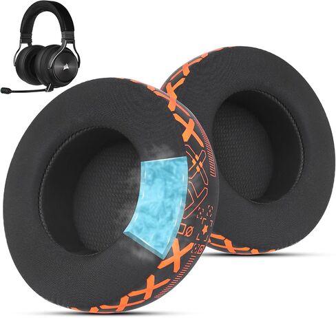 Cooling Earpads for Corsair Virtuoso RGB/SE/XT Headphones - Black in Kuwait