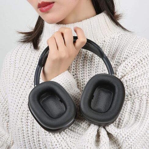 Lambskin Ear Cushions for Apple AirPods Max Headphones, Black in Kuwait