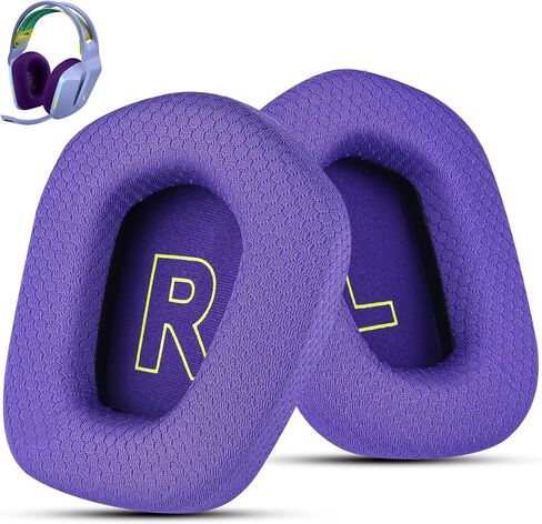 Fabric Replacement Ear Pads for Logitech G733 Gaming Headset, Also Fit Logitech G335 Wireless Headphone, EarPads Accessories with Soft Mesh Fabric & Isolation Foam (Black) in Kuwait